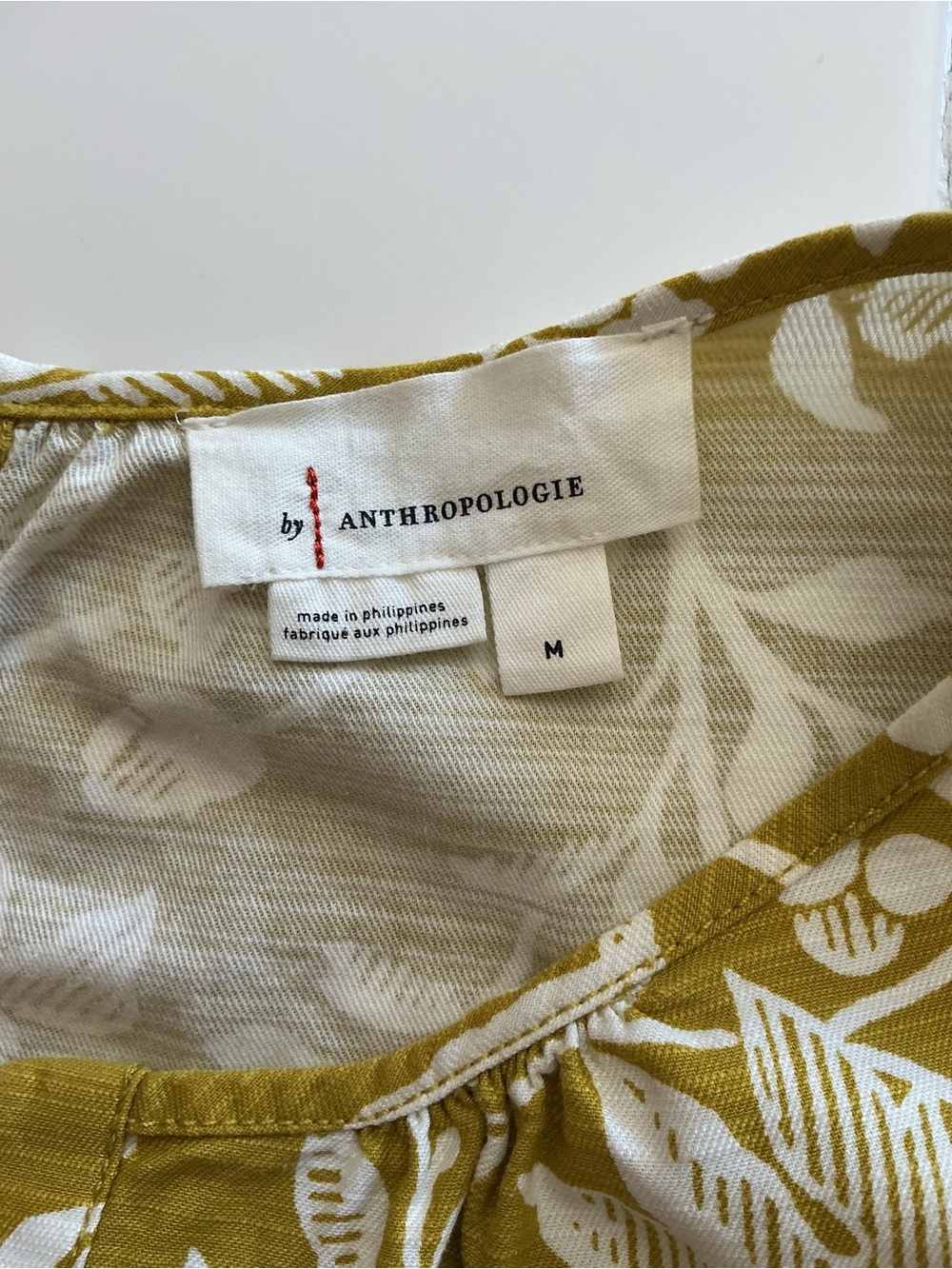 Anthropologie The Somerset Wide Leg Jumpsuit in Yellow Chartreuse Floral - Picture 8 of 11